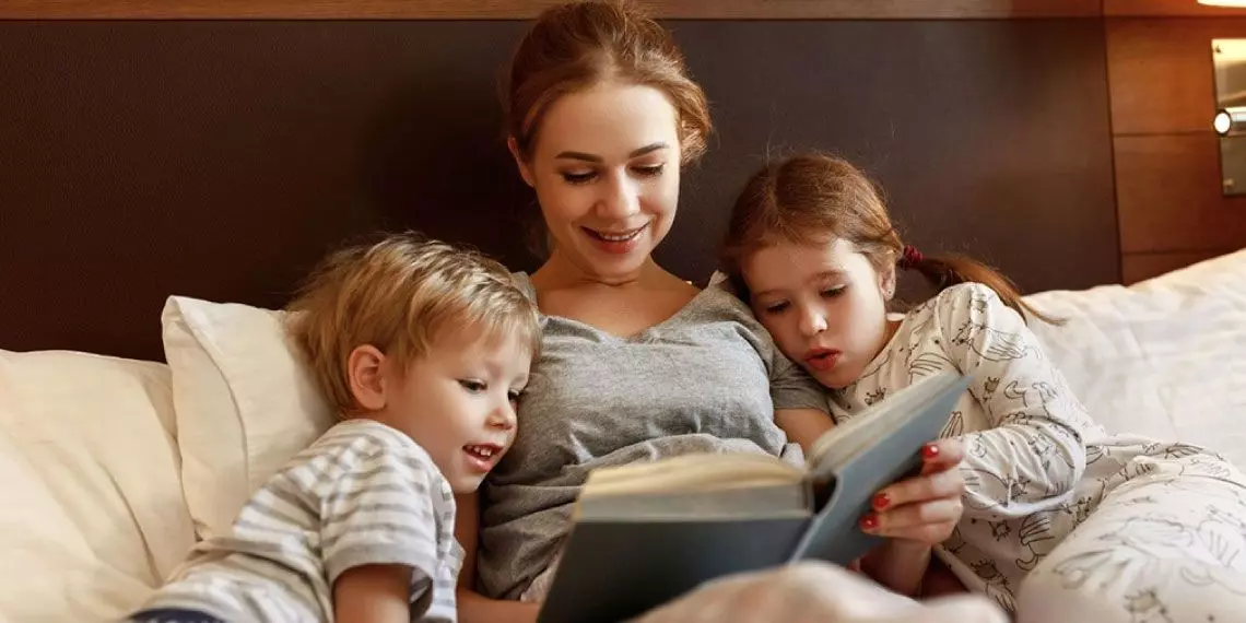 Reading books together helps improve kids' sleep patterns